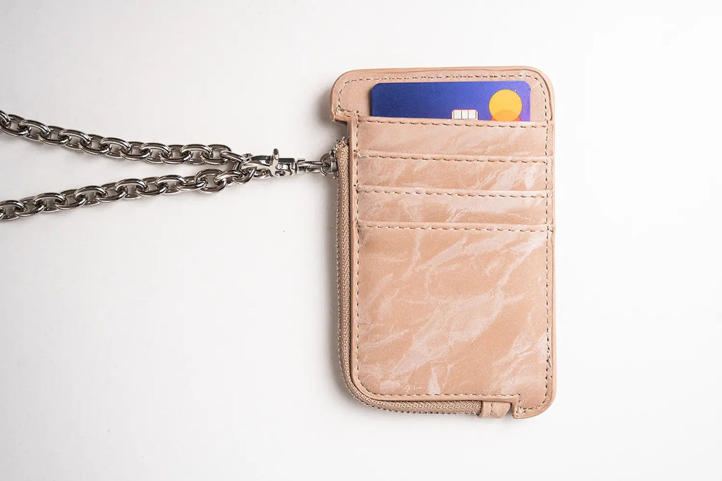 cla rose magnetic bag sabbiaporta tessere con catena