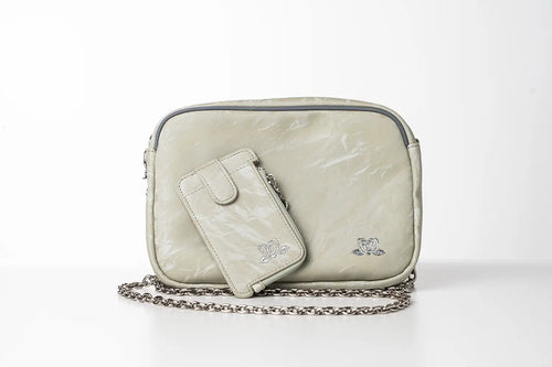 cla rose magnetic bag verde salvia con portamonete